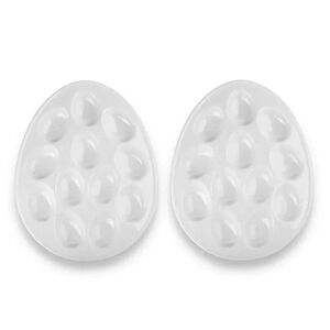 BIA CORDON BLEU Oval Deviled Egg Dishes - Set of 2